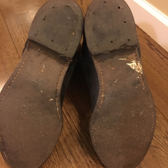 Authentic brown leather cowboy boots